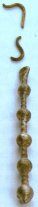 Photograph of a cast silver bead row pendant earring &copy; Fodor, Istv�n Ed. The Ancient Hungarians Budapest: Hungarian National Museum, 1996